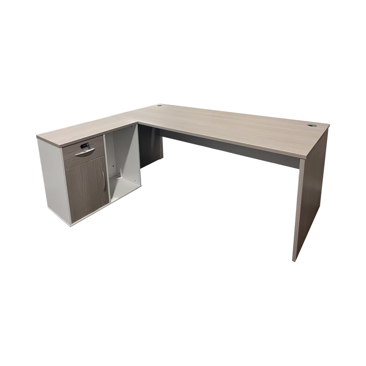 Birou de colt Armadi I, Pako World, Sonoma-Alb, 180x80x75 cm