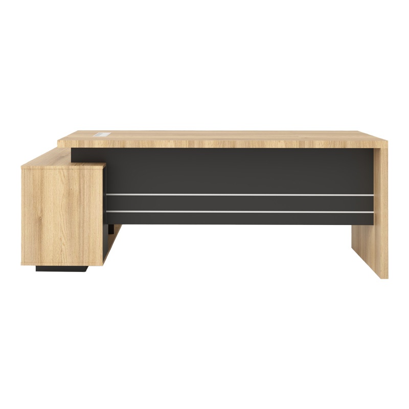 Birou Lotus, Pako World, Gri, 200x170x75 cm - 2 | YEO