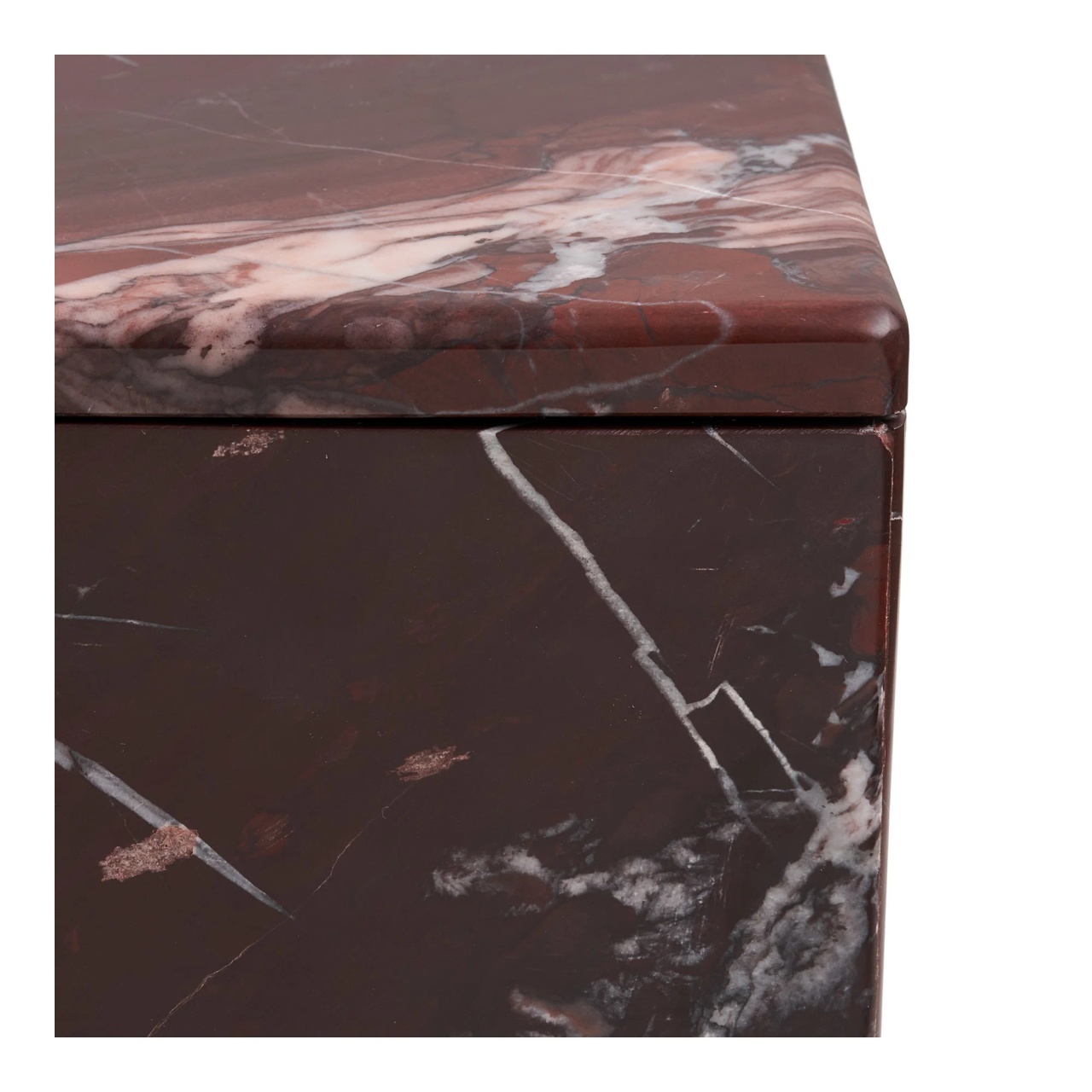 Borcan, Rosu inchis, 12x12x8 cm