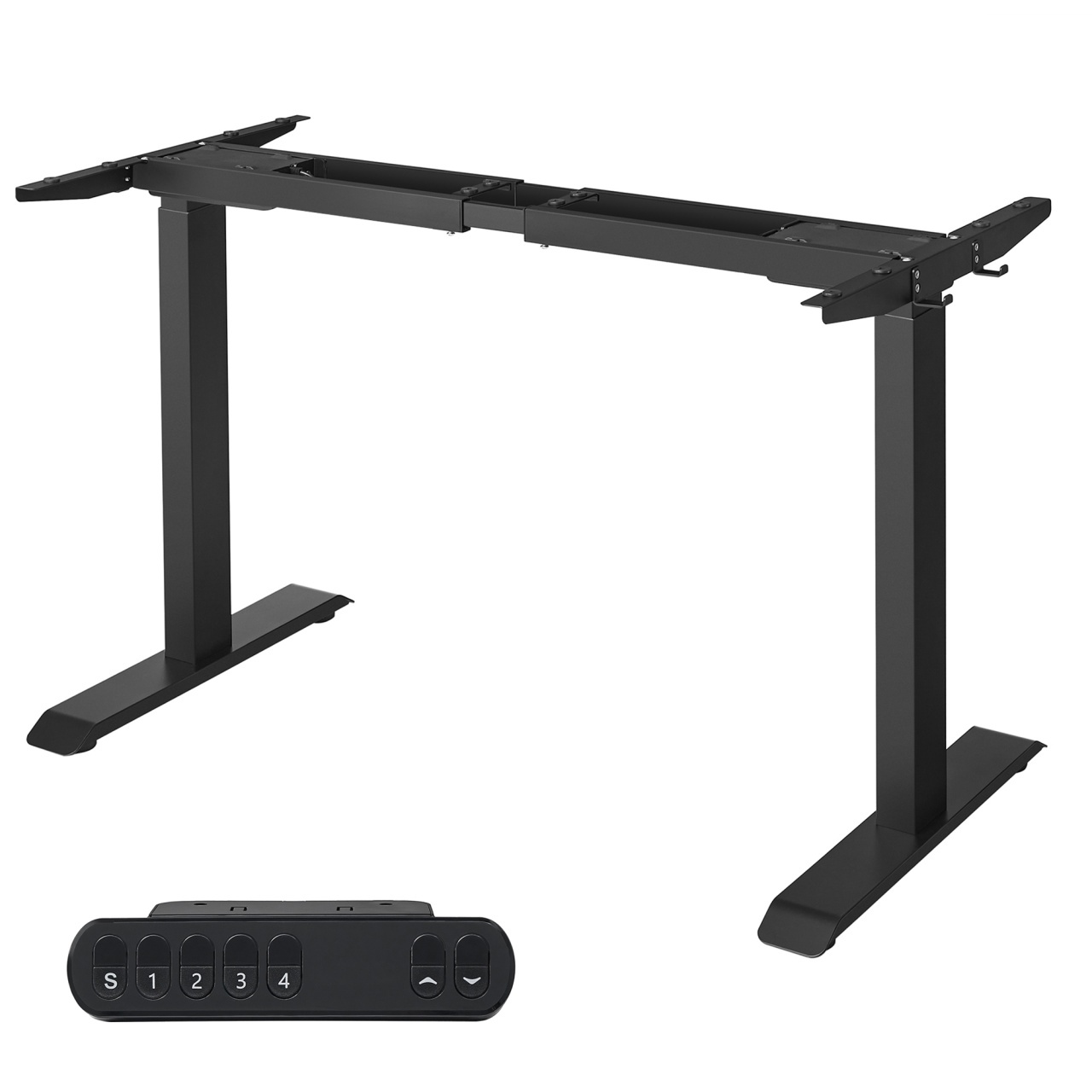 Cadru birou reglabil, Balok, Songmics, Negru, 175x60x119 cm
