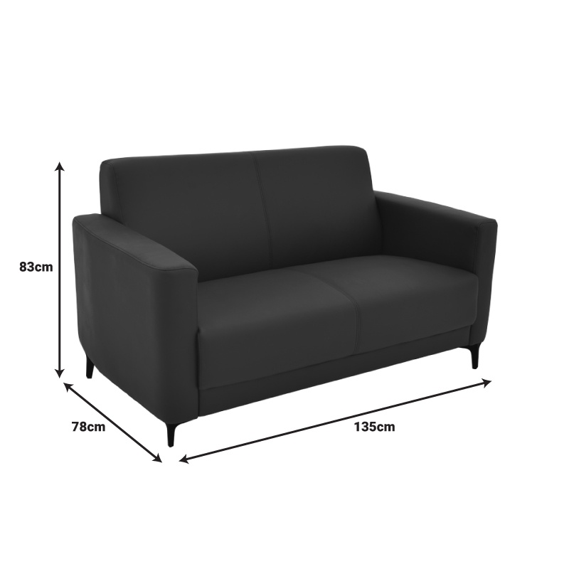 Canapea 2 locuri Sirica I, Pako World, Bej, 135x82x81 cm