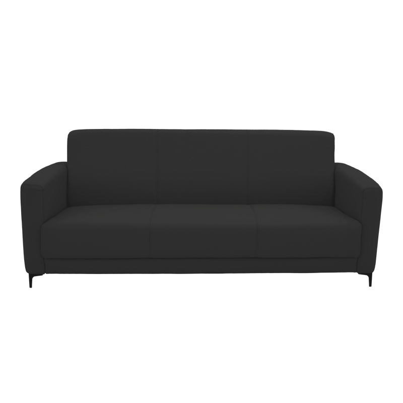 Canapea 3 locuri Sidica, Pako World, Negru, 185x78x83 cm - 1 | YEO