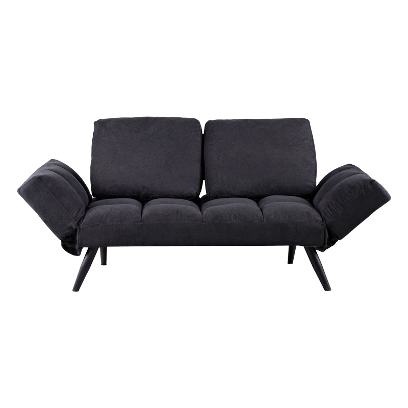 Canapea extensibila 3 locuri, Pako World, Jackie, Antracit-Negru, 190x78x75 cm - 2 | YEO