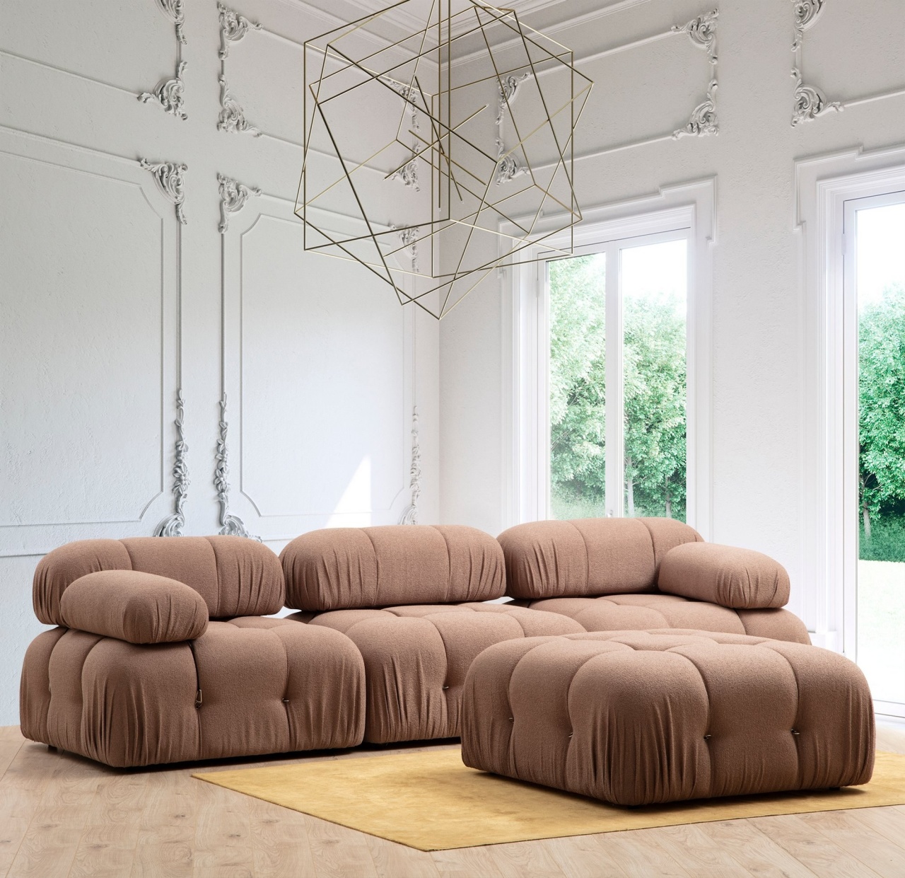 Canapea modulara Bubble 1R Maro 95x95x75 cm - 3 | YEO