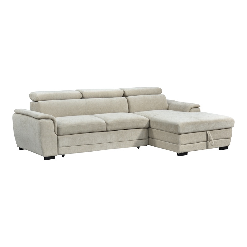 Coltar extensibil pe dreapta cu spatiu de depozitare, Dreamora, Bej, 167x270x82 cm - 2