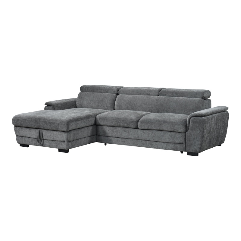 Coltar extensibil pe stanga cu spatiu de depozitare, Dreamora, Antracit, 167x270x82 cm - 2
