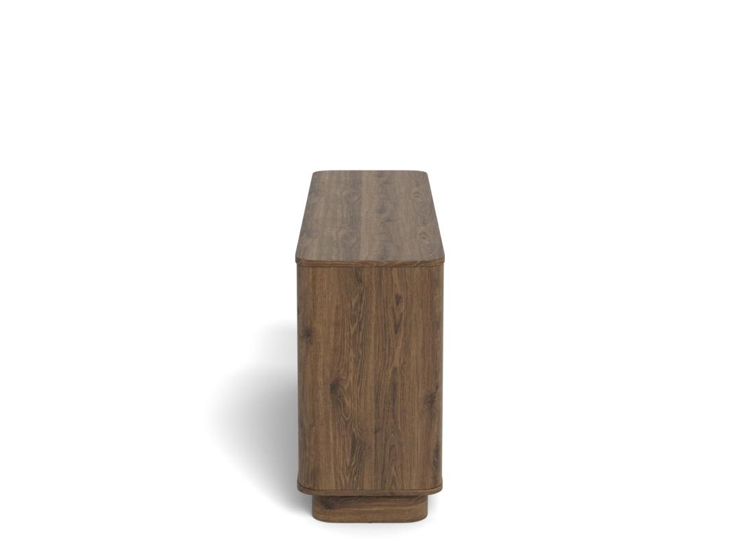 Comoda Atmore, Gri, 75x160x40 cm - Imagine 4