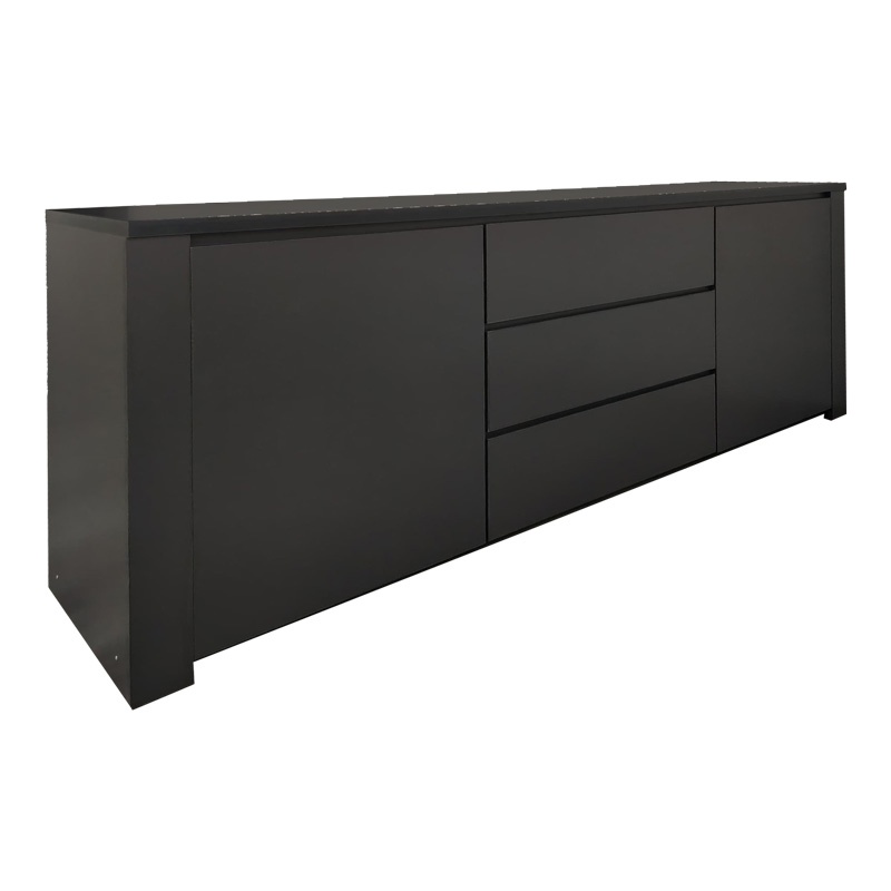Comoda Kalya Gri inchis 220x49x89.5 cm