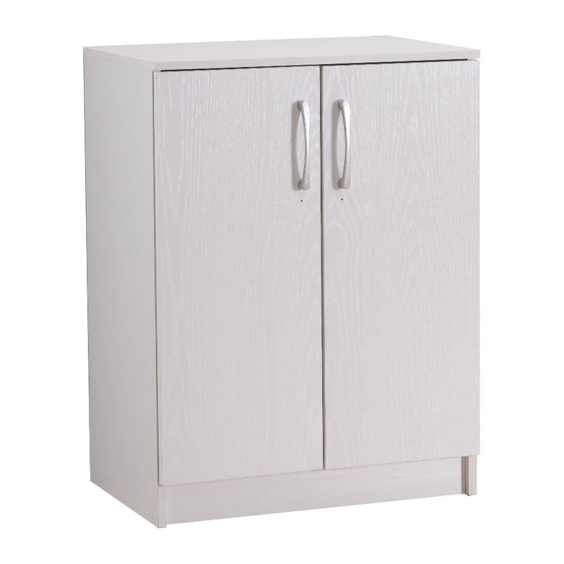 Comoda pentru pantofi Shordo melamina alb-stejar 60x40.5x80 cm