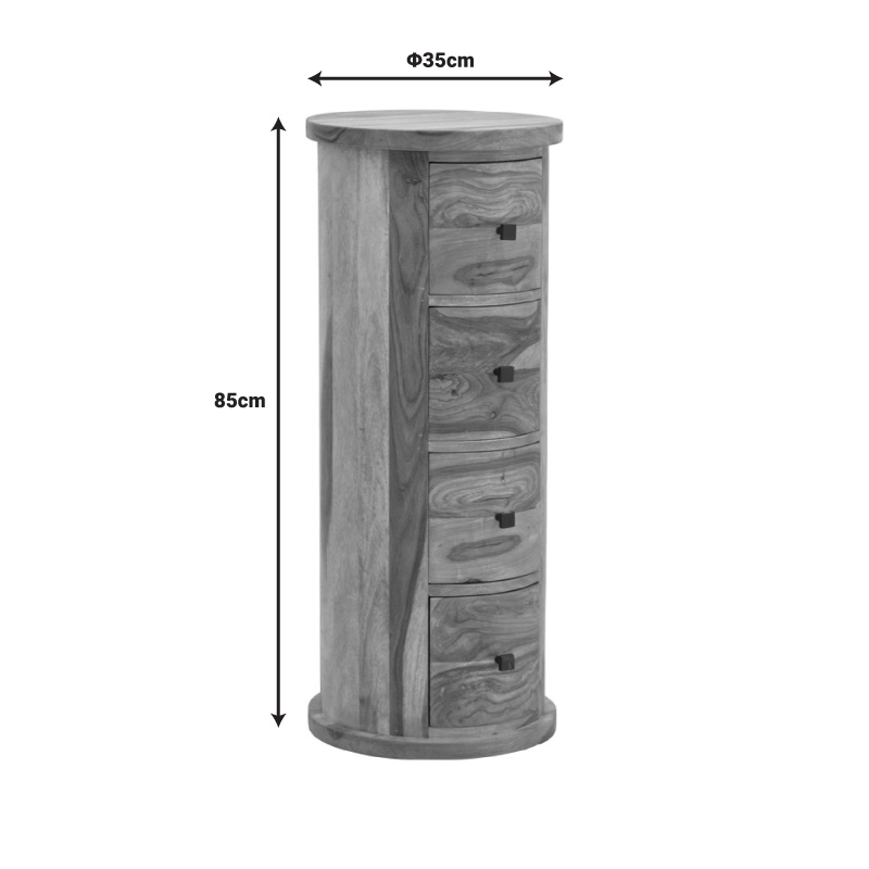 Comoda Settie, Pako World, Nuc, 35x35x85 cm - 1 | YEO