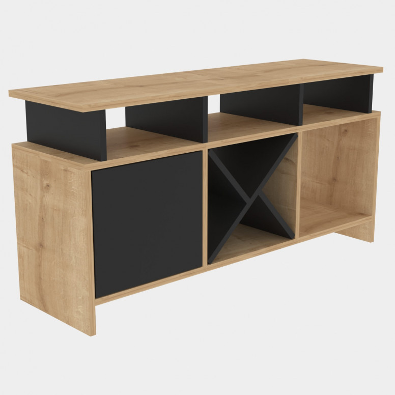 Comoda TV Auburn - Oak, Antracit - 4 | YEO