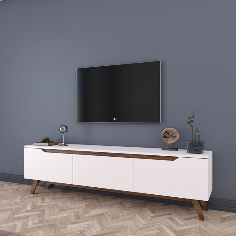 Comoda TV Kasandra Alb 180x35x48.5 cm - 1 | YEO