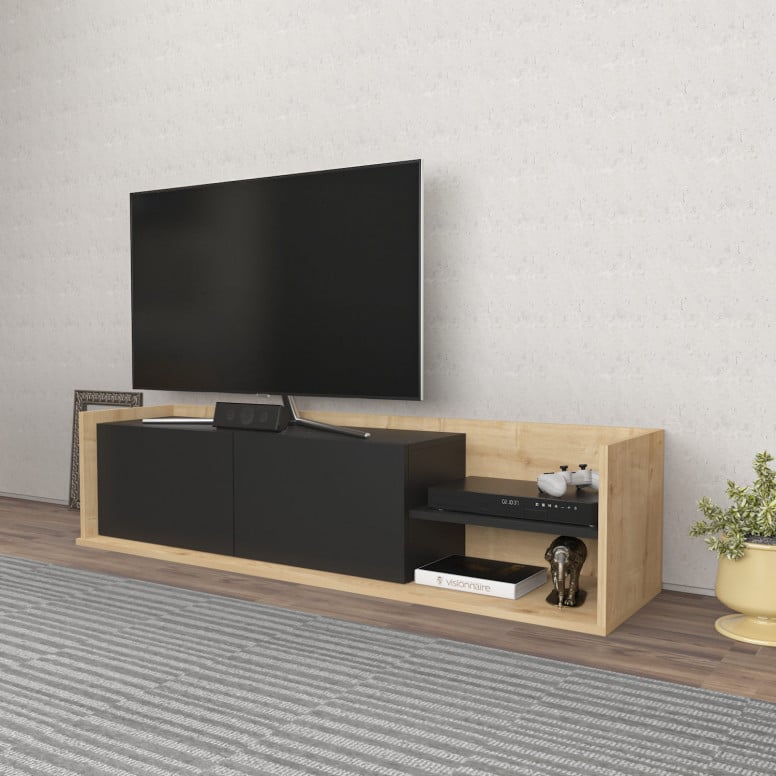 Comoda TV Krog - Oak, Antracit - 2 | YEO