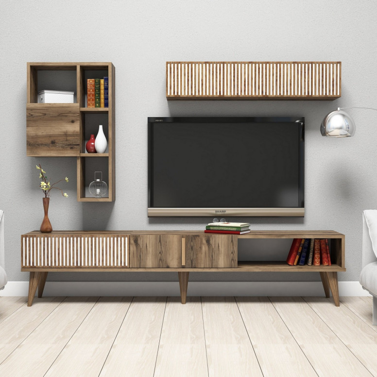 Comoda TV Milan - Walnut - 2 | YEO