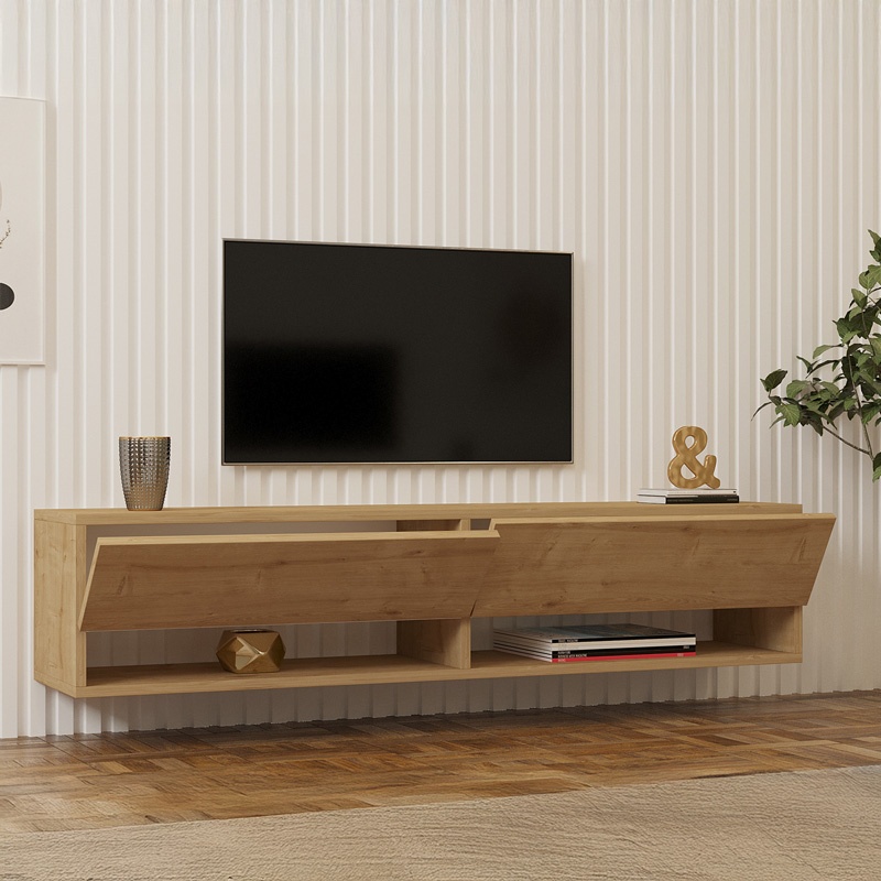 Comoda TV suspendata Melosa, Pako World, Nuc, 141x30x31 cm - 2 | YEO