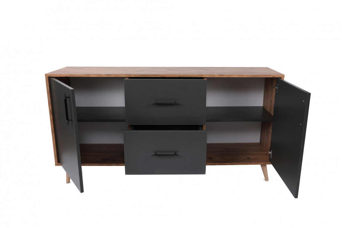 Consola Cordoba Walnut-Antracit - 1 | YEO