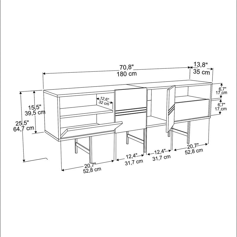 Consola Kevan aspect marmura crem - aur picior 180x35x65cm