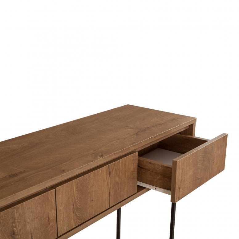 Consola Mia Walnut-Negru - 4 | YEO