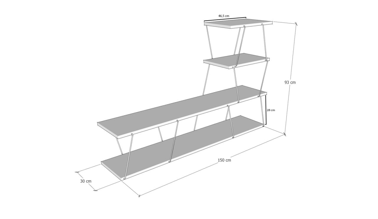 Consola TV Ilgaz Pin 150x93x30 cm - 2 | YEO