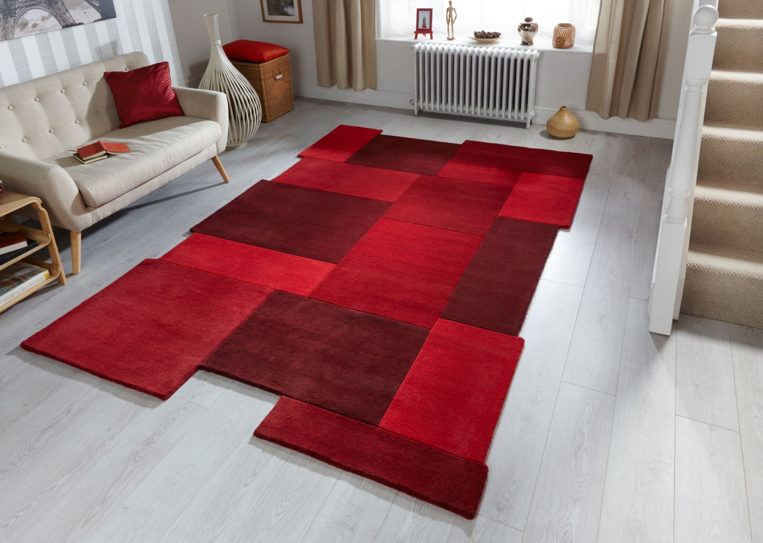 Covor Collage Roșu 200X290 cm, Flair Rugs