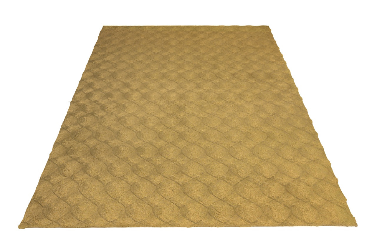 Covor Diamond Cut Galben inchis 80x150 cm