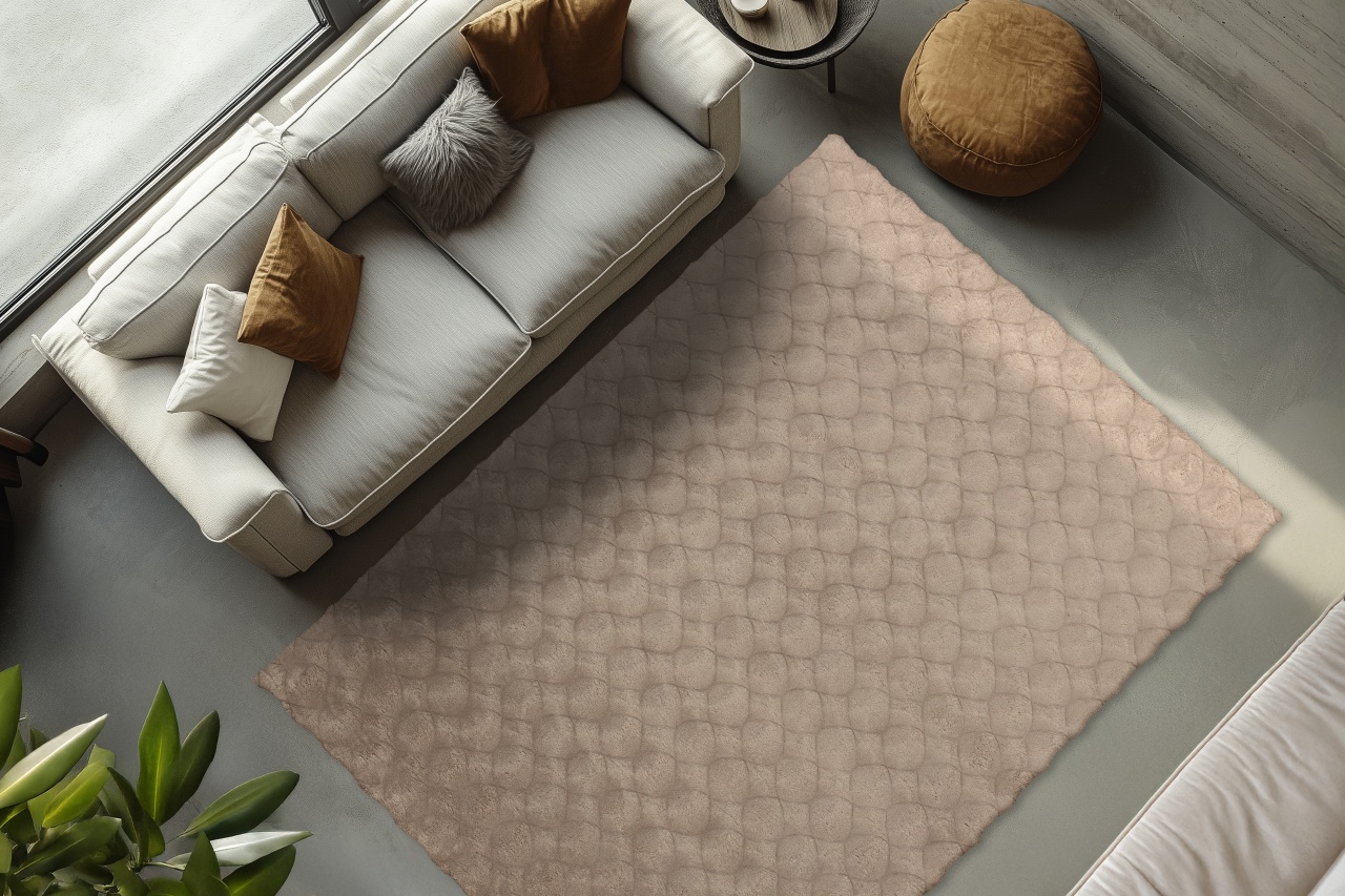 Covor Diamond Cut Taupe 200x290 cm - 3 | YEO