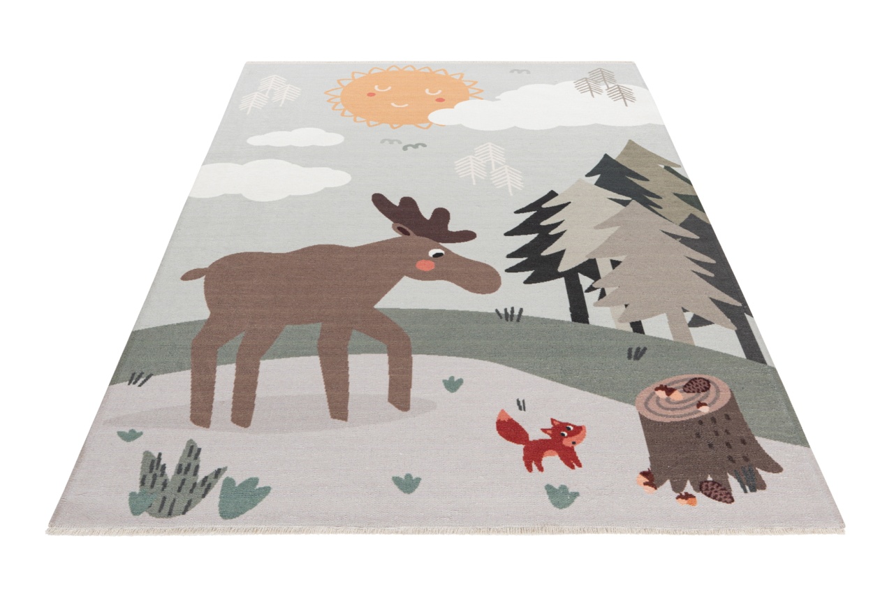 Covor eco copii My Greta Albastru deschis 115x170 cm - 1 | YEO