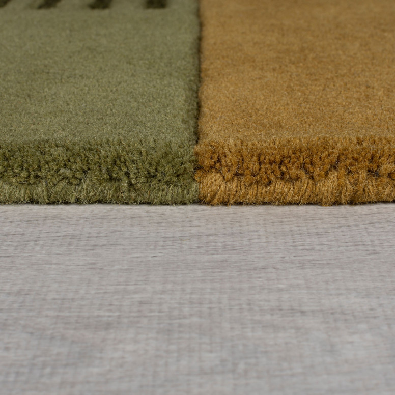 Covor Lozenge Verde/Multicolor 200X290 cm, Flair Rugs