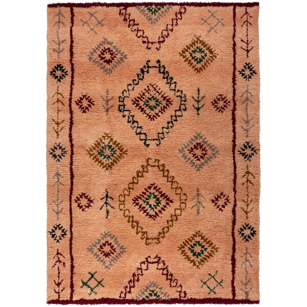 Covor Maroc Sahara Shaggy Roz 200X290 cm, Flair Rugs - 1 | YEO