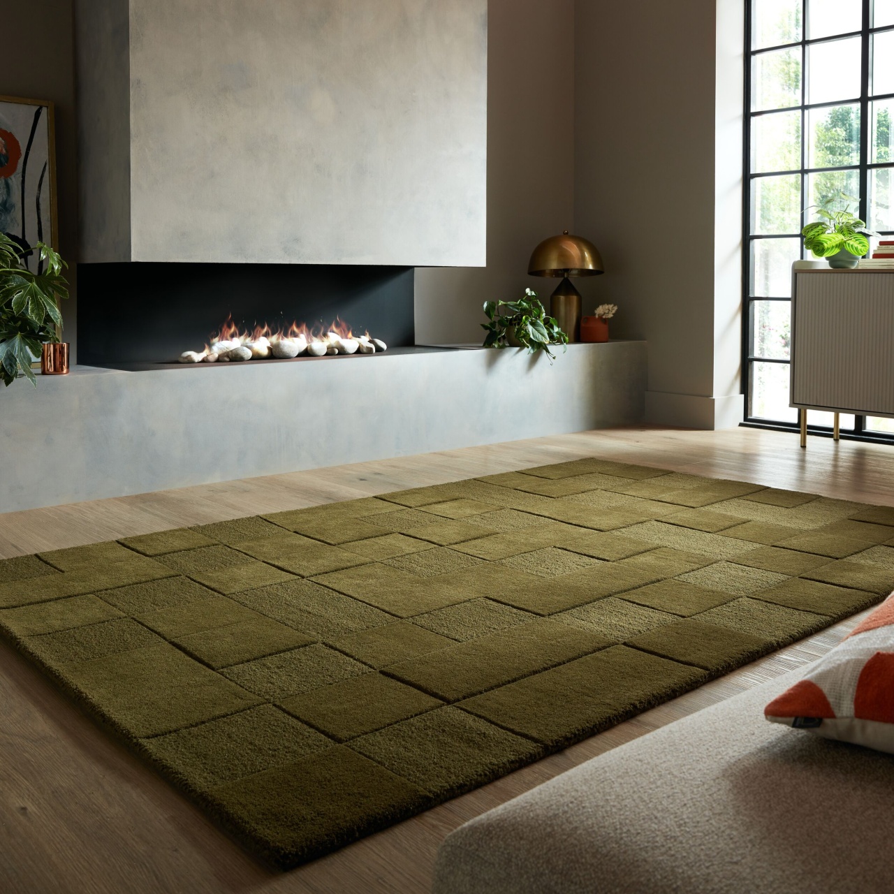 Covor Moderno Caro Verde 200X290 cm, Flair Rugs