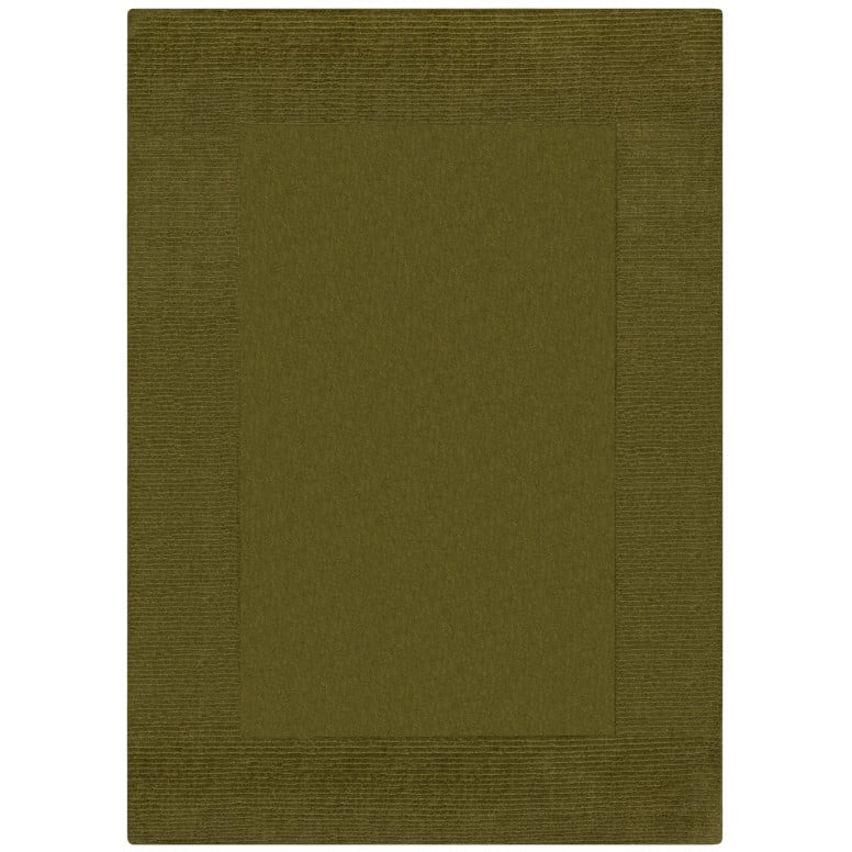 Covor Textured Wool Border Verde 160X230 cm, Flair Rugs - 3 | YEO