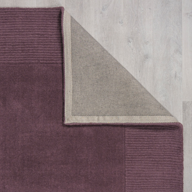 Covor Textured Wool Border Violet 160X230 cm, Flair Rugs - 2 | YEO