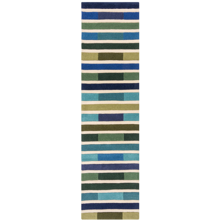 Covor traversă Piano Verde/Multicolor 60X230 cm, Flair Rugs - 1 | YEO