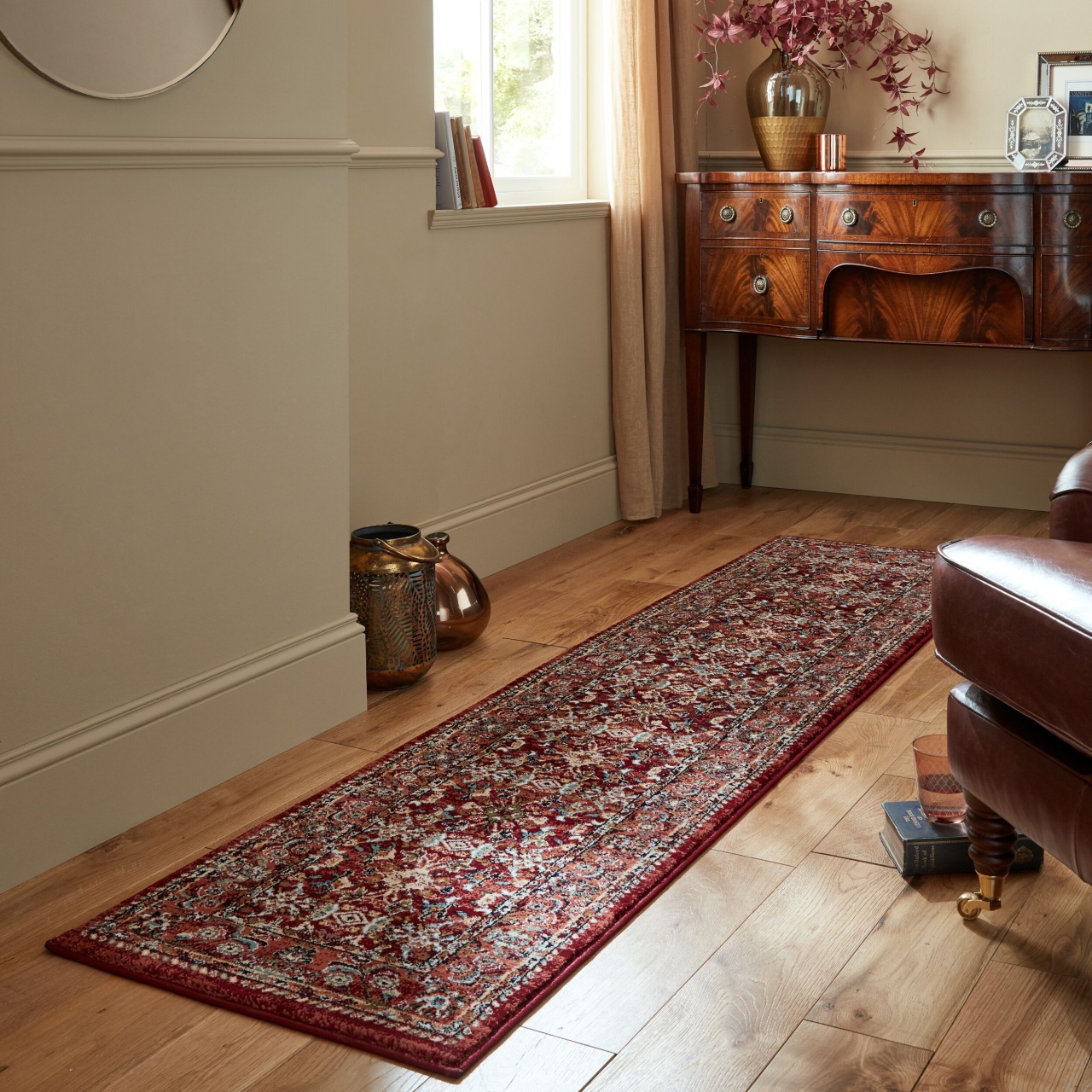 Covor traversa Sincerity Royale Sandford Rosu 60X230 cm, Flair Rugs