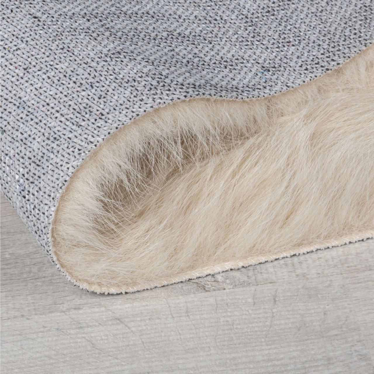 Covor Waffle Faux Fur Ivoar 180X290 cm, Flair Rugs - 2 | YEO