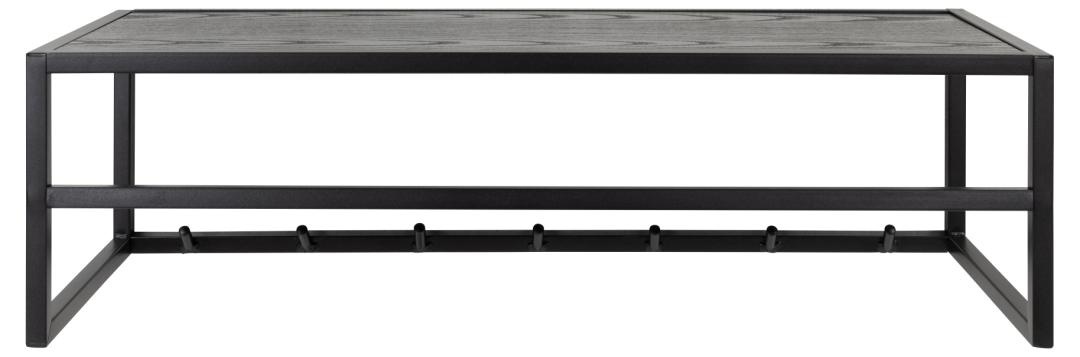 Cuier Seaford V1, Negru, 22x77x28 cm - Imagine 3