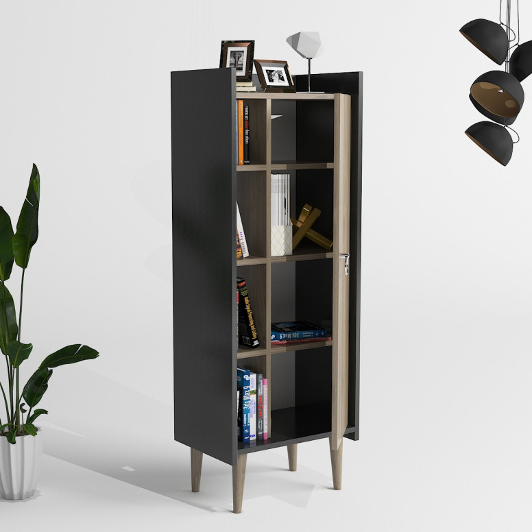 Dulap Lagomood Ruby - Walnut, Antracit - 3 | YEO