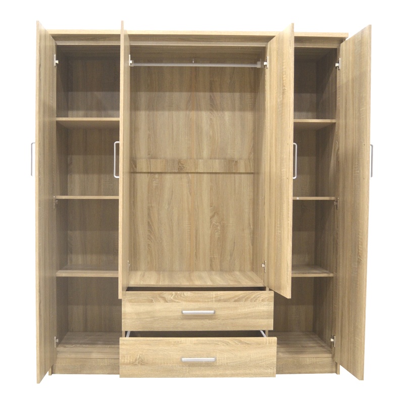 Dulap Olympus, Pako World, 4 usi, Stejar, 159x57x183 cm - 3 | YEO
