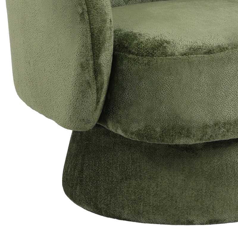 Fotoliu rotativ Kreslo, Pako World, Textil, Olive, 78x81x77 cm - 2 | YEO