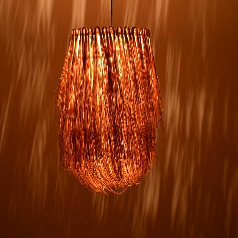 Lampa Boho Dreco, Pako World, E27, Ratan, Natural, 32x32x52 cm - 1 | YEO