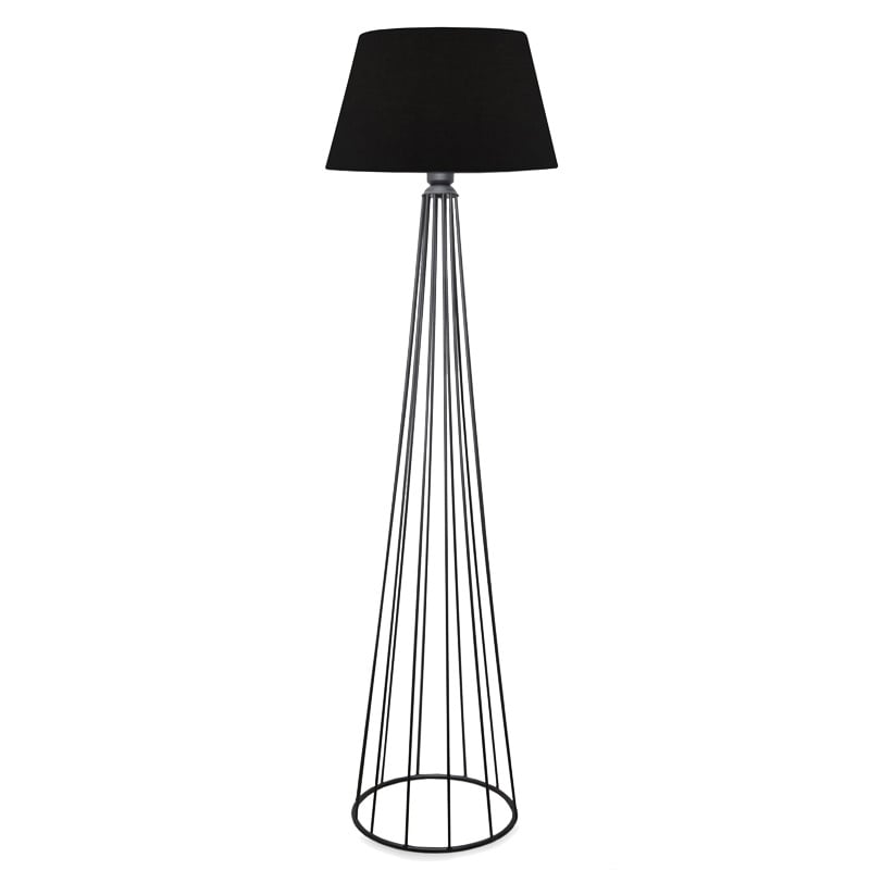 Lampadar Firdo II Pako World Negru 38x38x121 cm