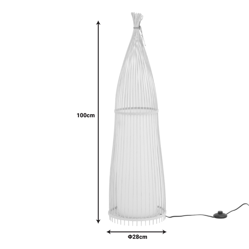 Lampadar Florance Pako World Natural 28x28x100 cm