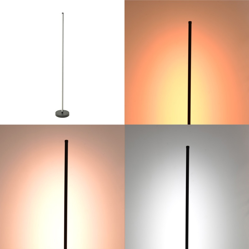 Lampadar LED Topelia Negru 20x20x140 cm