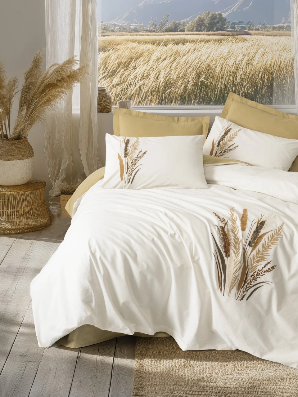 Lenjerie Alvora Galben (Bumbac 100%)