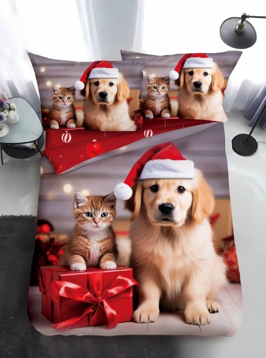 Lenjerie Craciun pentru 1 persoana Xmas V94 (Finet)