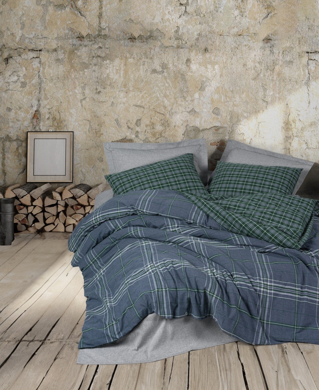 Lenjerie Isola Albastru (Bumbac 100%)