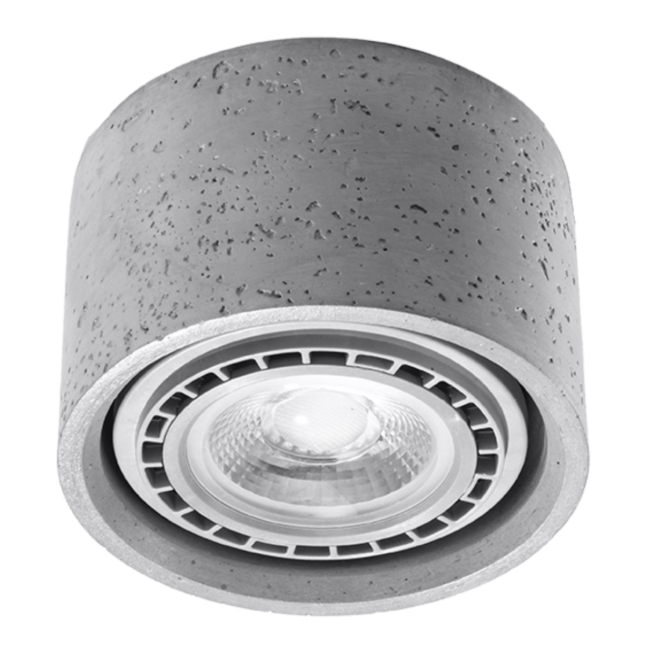 Lustra Basic din beton Gri 14x14x9 cm