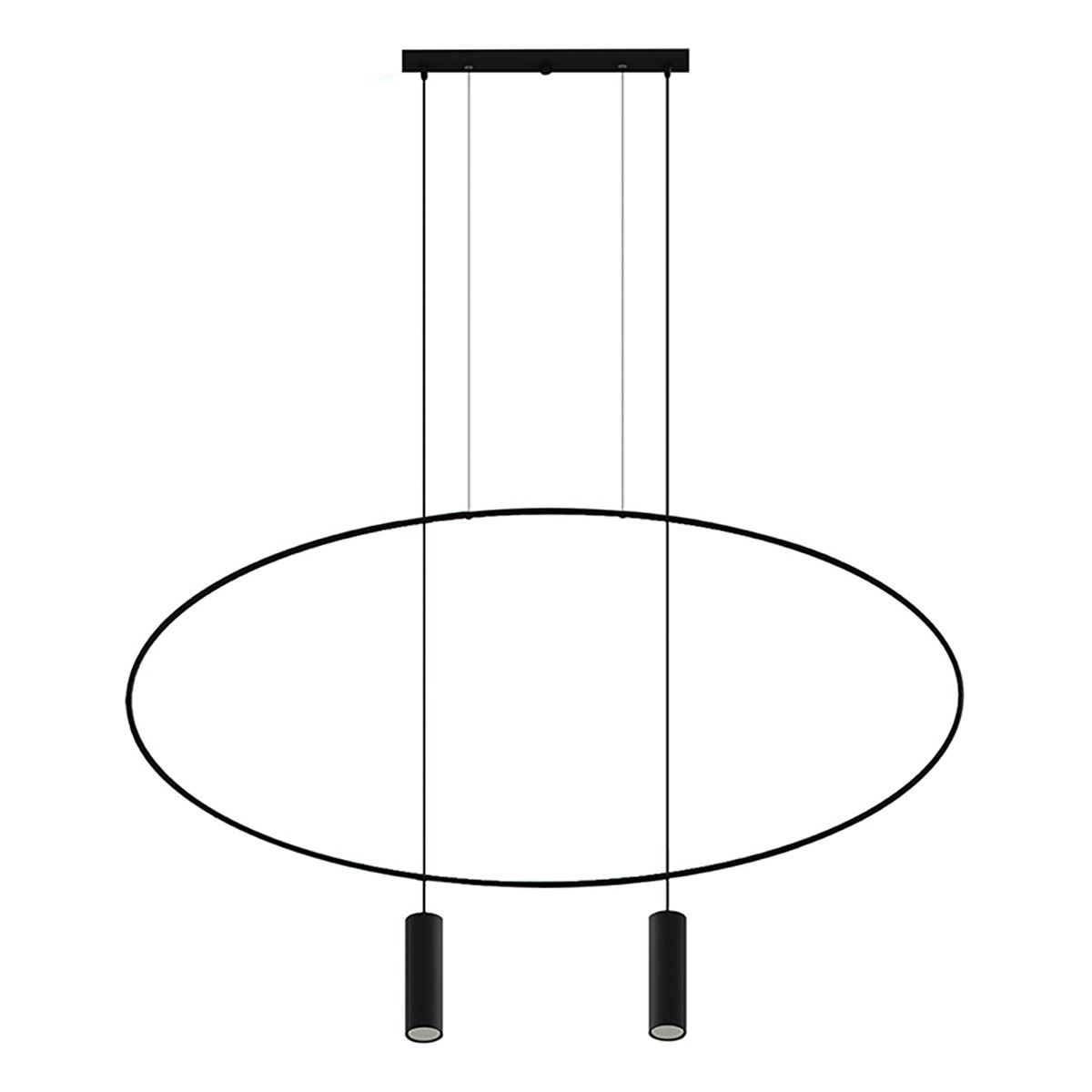 Lustra suspendata Holar Negru 131x6x170 cm