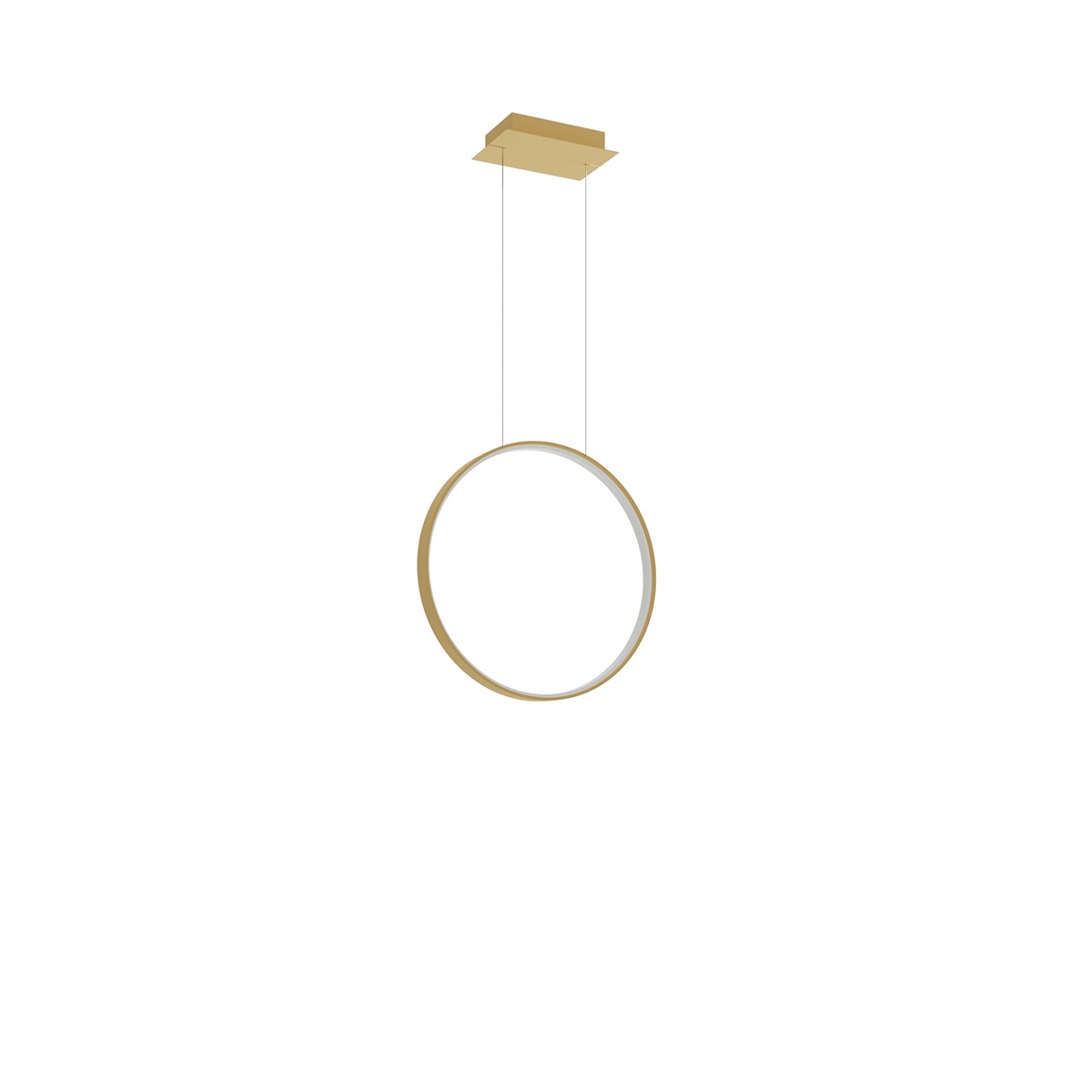 Lustra suspendata LED Rio Auriu 4000K 55x16x150 cm