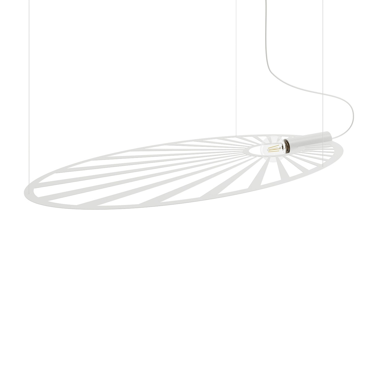 Lustra suspendata Lehdet Alb 110x80x150 cm
